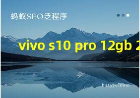 vivo s10 pro 12gb+256gb