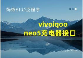 vivoiqooneo5充电器接口