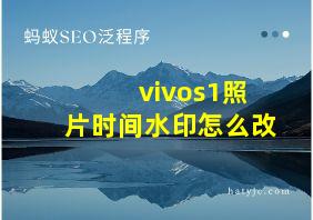 vivos1照片时间水印怎么改