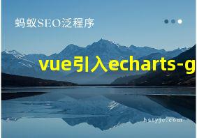 vue引入echarts-gl