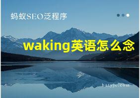 waking英语怎么念