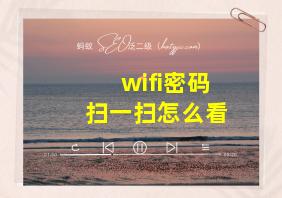 wifi密码扫一扫怎么看