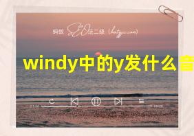 windy中的y发什么音