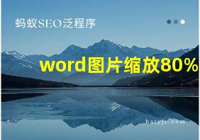 word图片缩放80%