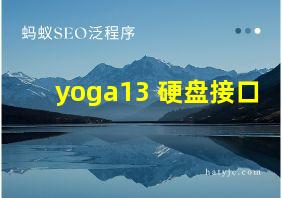 yoga13 硬盘接口