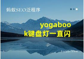 yogabook键盘灯一直闪