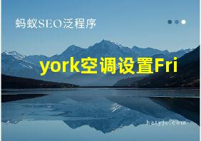 york空调设置Fri